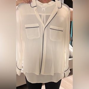 Club Monaco silk button shirt Sz XS